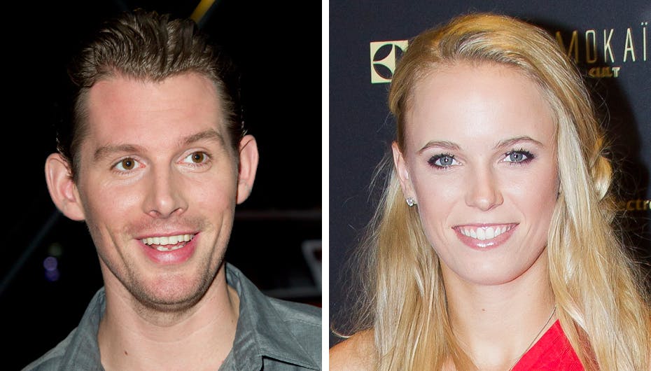 Caroline Wozniacki og Rasmus Seebach nød hinandens selskab på Sunday