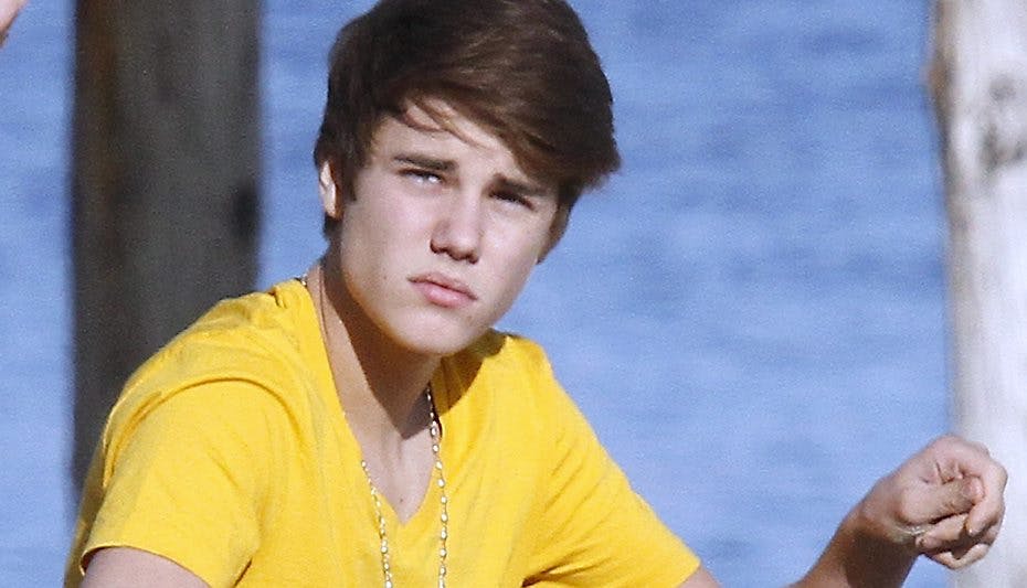 Mit navn er Bieber, baby-kaster Bieber ...