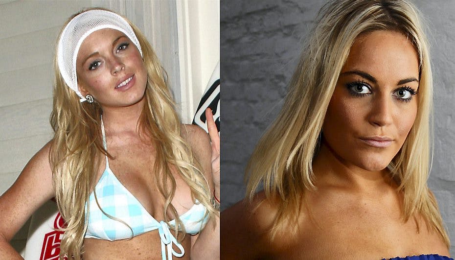 Amalie Szigethy var meget begejstret for mødet med Lindsay Lohan.