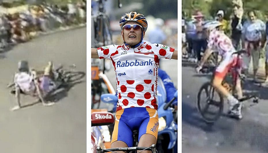 Av, av, av! Det gik helt galt for Kyllingen på 20. etape i 2005