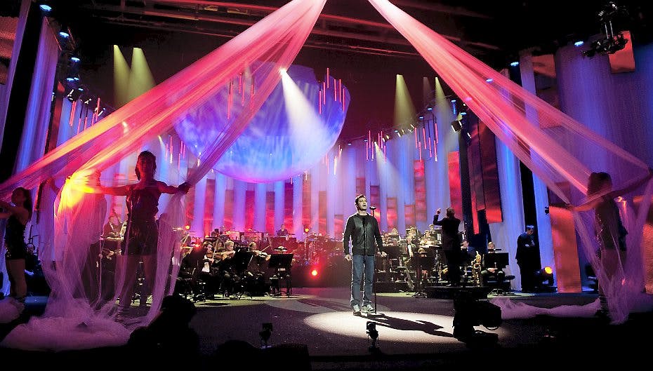 Det legendariske orkester under juleshowet i 2010
