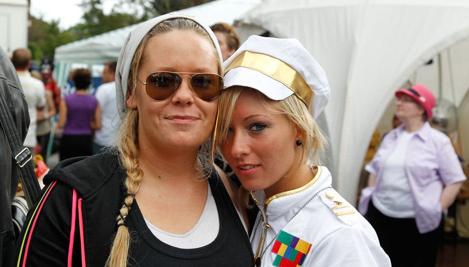 Linda P. med sin kæreste Melissa