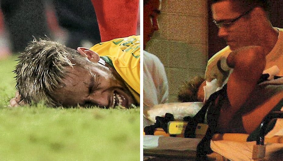 Av, av, av! Neymar ryger ud af VM efter slem skade i ryggen
