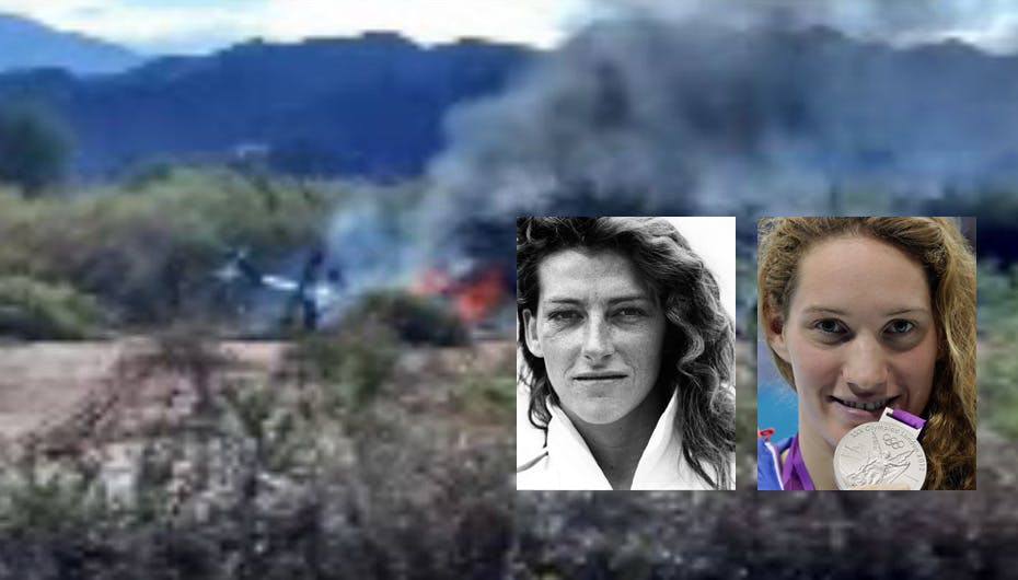 Helikopter styrtede – flere store sportsnavne dræbt. Blandt andre Camille Muffat, 25 år, og den 57-årige sejler Florence Arthaud, som ses på disse billeder
