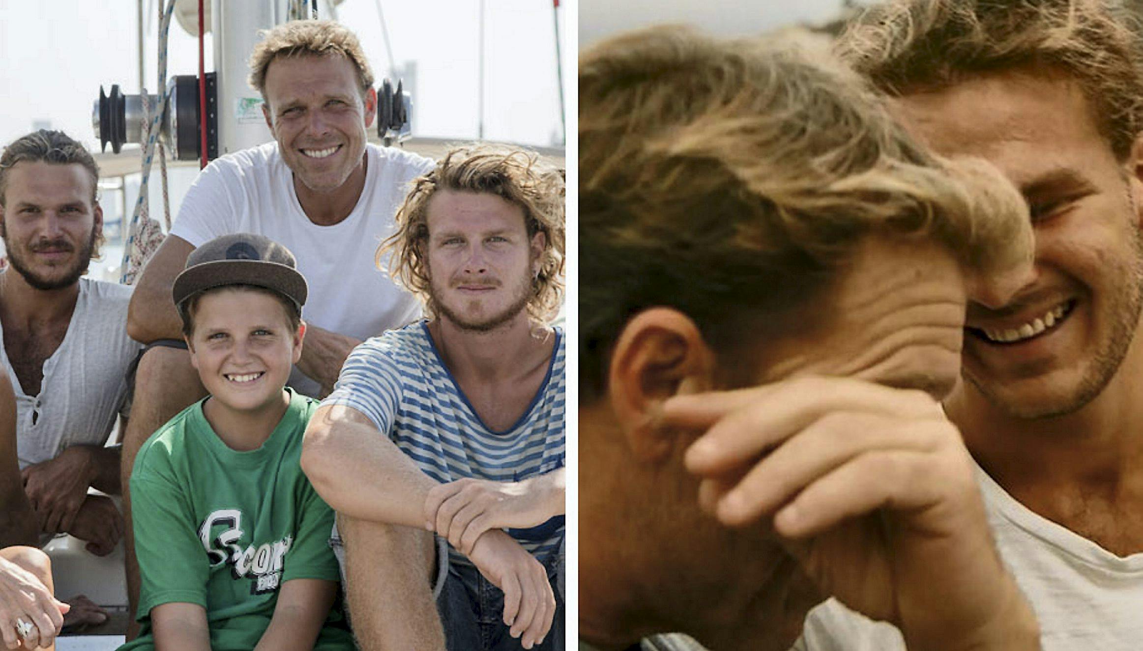 Mikkel Beha har sagt farvel til sine sønner, Emil og Theis, som er stævnet til søs uden farmand