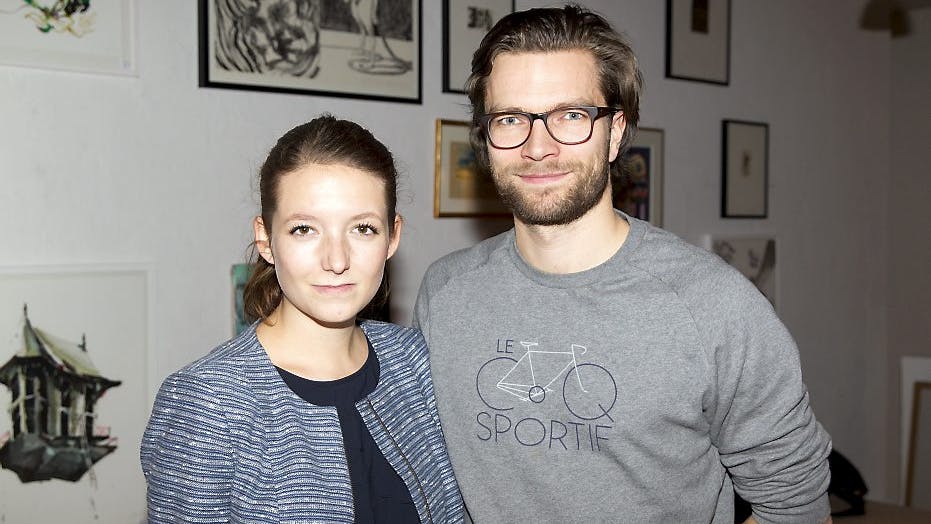 Thomas Skov Gaardsvig med sin kommende hustru, Emilie Gershøj Bruhn