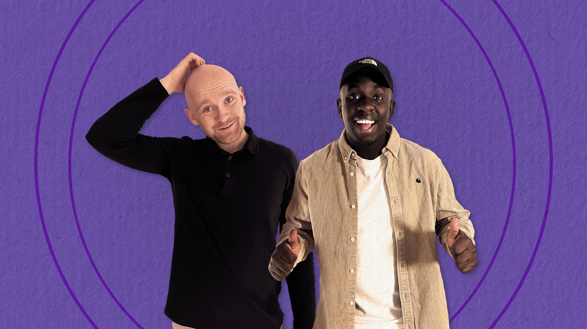 Melvin Kakooza og Mark Le Fêvre