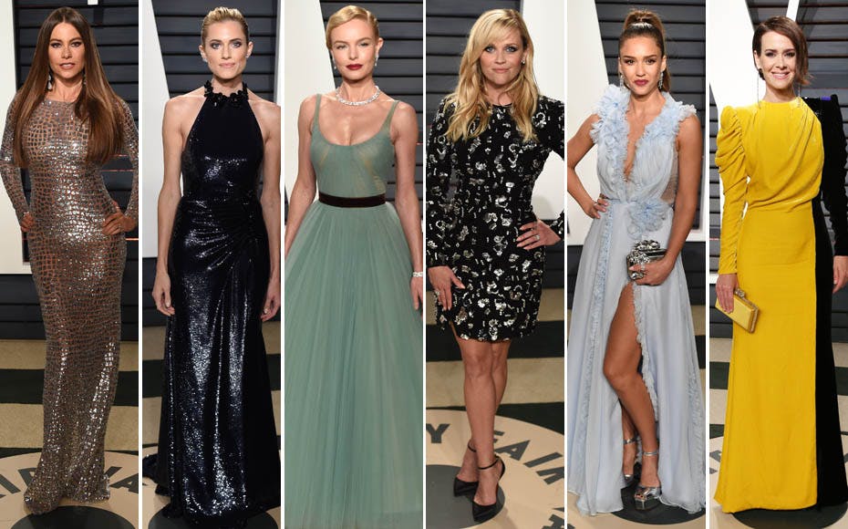 De kjoler Vanity Fairs legendariske Oscar-fest