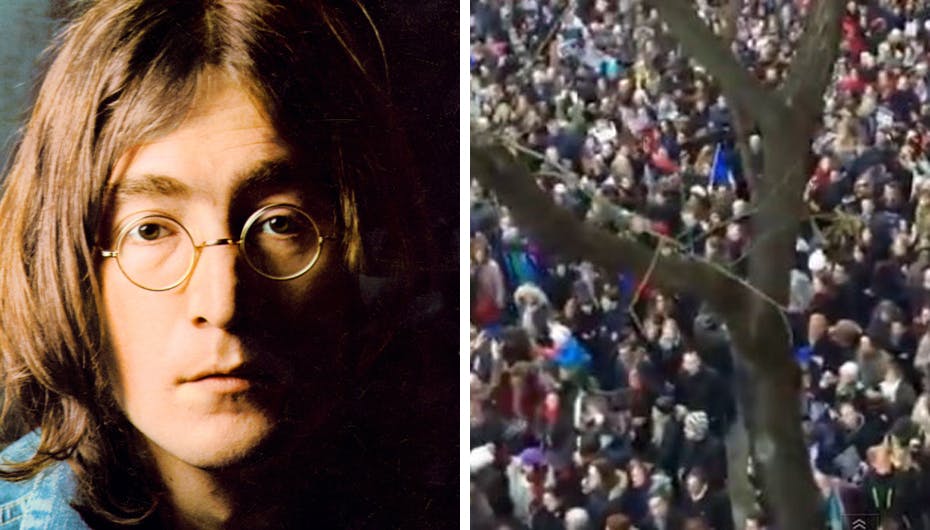 Paris’ gader blev fyldt med musik af John Lennon