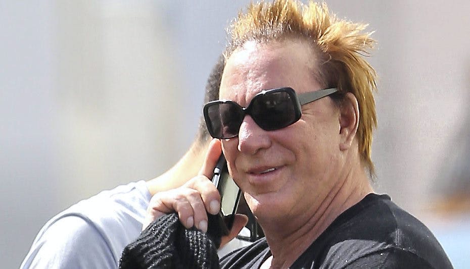 Mickey Rourke som han ser ud, når han ikke kaster toupéen på.