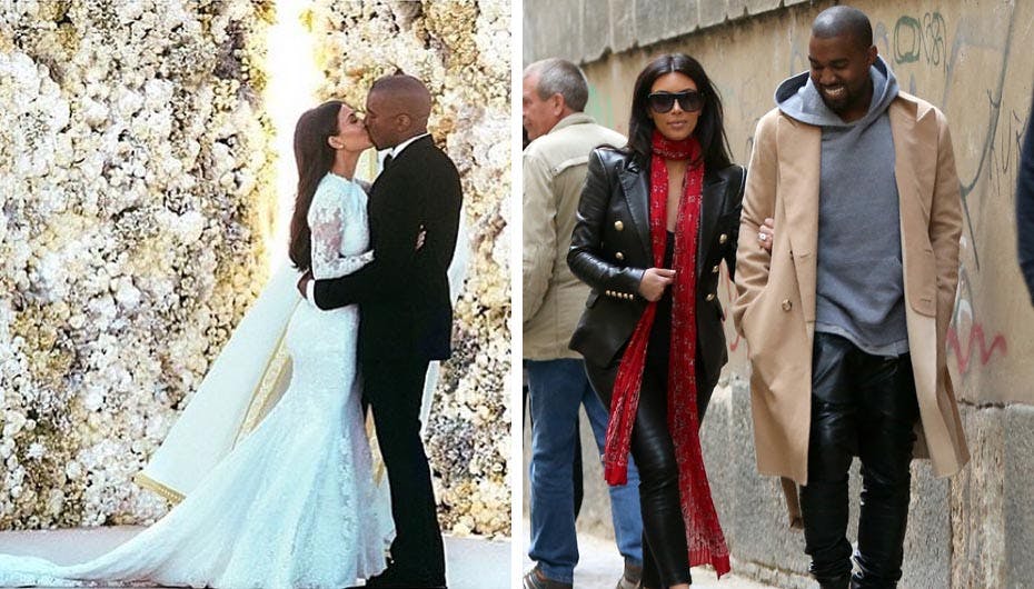 Kim Kardashian og Kanye West nyder hvedebrødsdagene i Europa efter deres ekstravagante bryllup