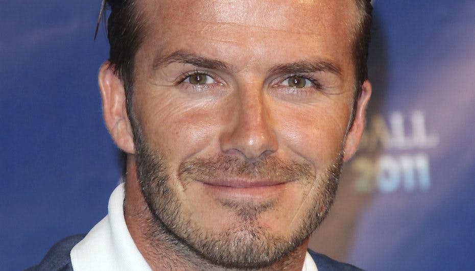 Beckham gramsede forleden løs på sig selv