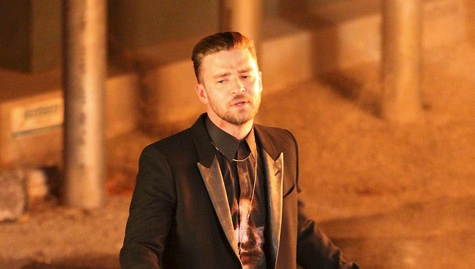 Justin Timberlake kunne ikke holde tårerne tilbage. Foto: All Over