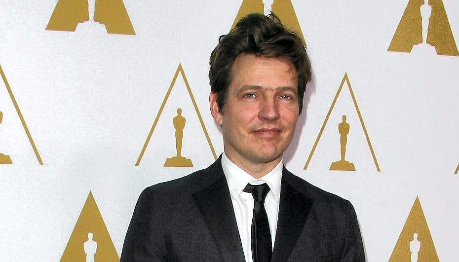 Thomas Vinterberg til Oscar-fest, da hans film Jagten var nomineret