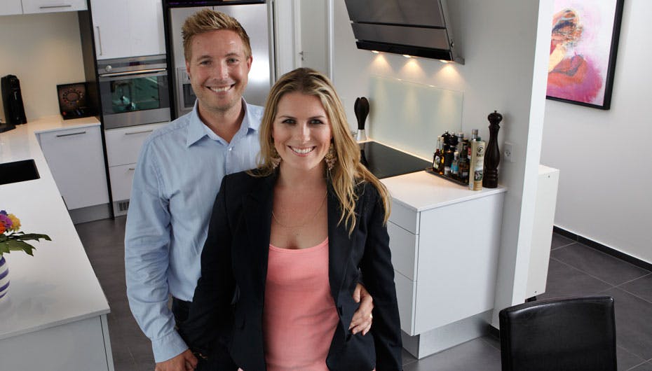 Sammen med sin mand, Jesper ringgard, venter Vickie Jo sit første barn