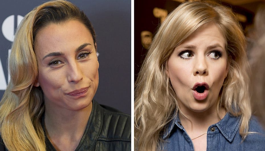 Medina og Julie Zangenberg elsker at fjolle rundt med hinanden