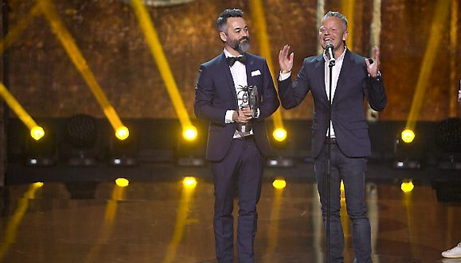 Bubber vandt en pris ved Zulu Awards sammen med Chili Klaus