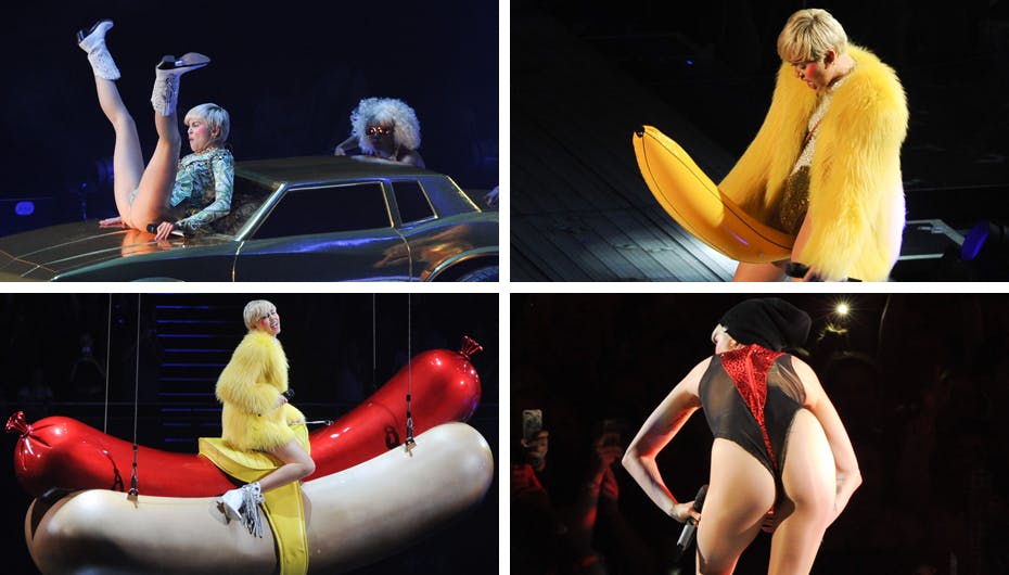 Miley Cyrus' sidste koncert i Europa var - som forventet - et show udover det sædvanlige