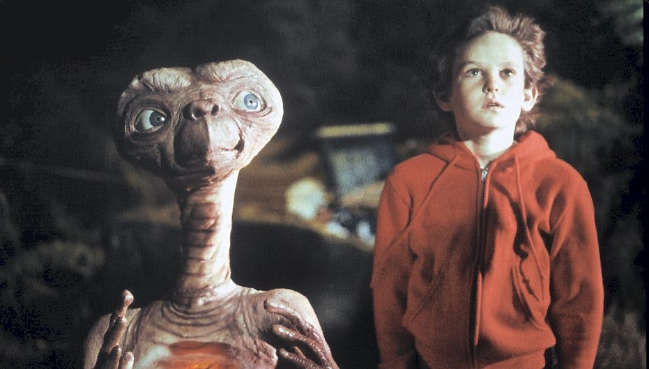 E.T. og Elliott - spillet af Henry Thomas.