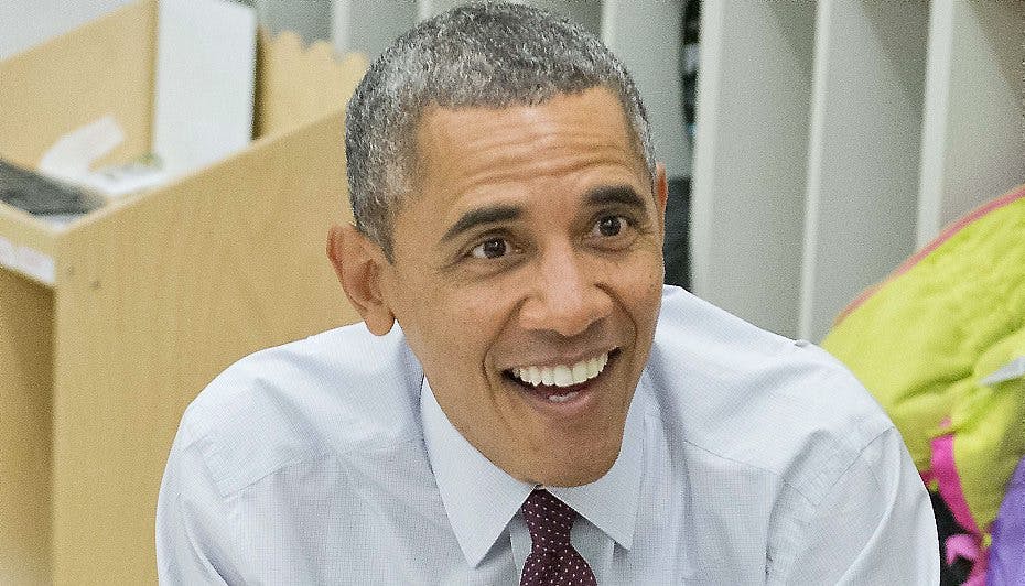 Barack Obama har stadig sin skarpe humor