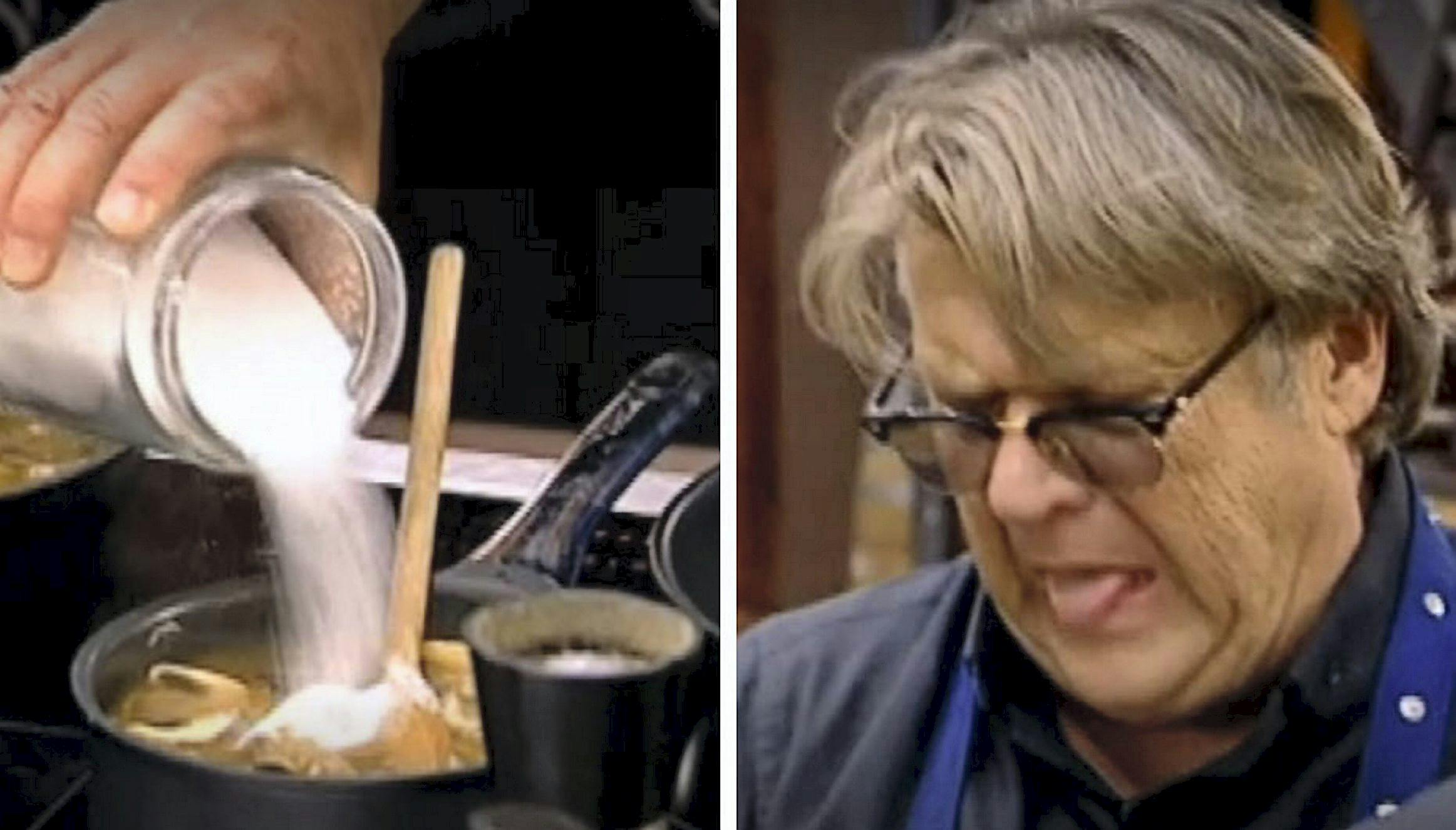 Noller er ikke meget for at bruge hverken vægt eller decilitermål, når sangeren arbejder i køkkenet