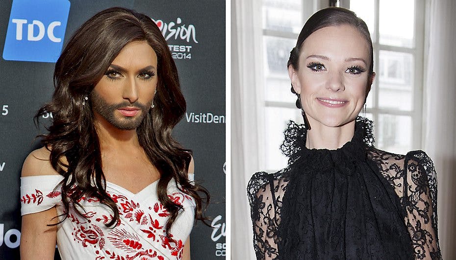 Lise Rønne elsker pølse, afslører hun overfor Conchita Wurst