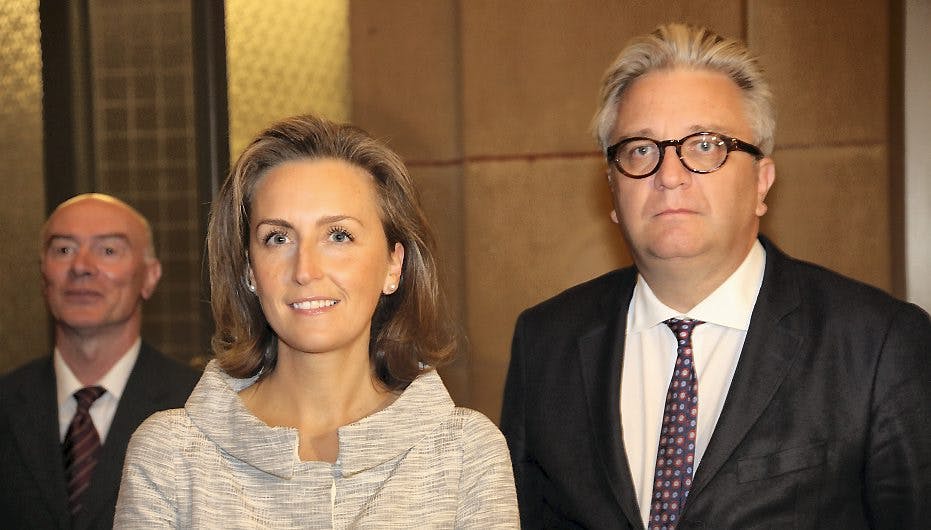 Prins Laurent er i koma - her ses han sammen med prinsesse Claire