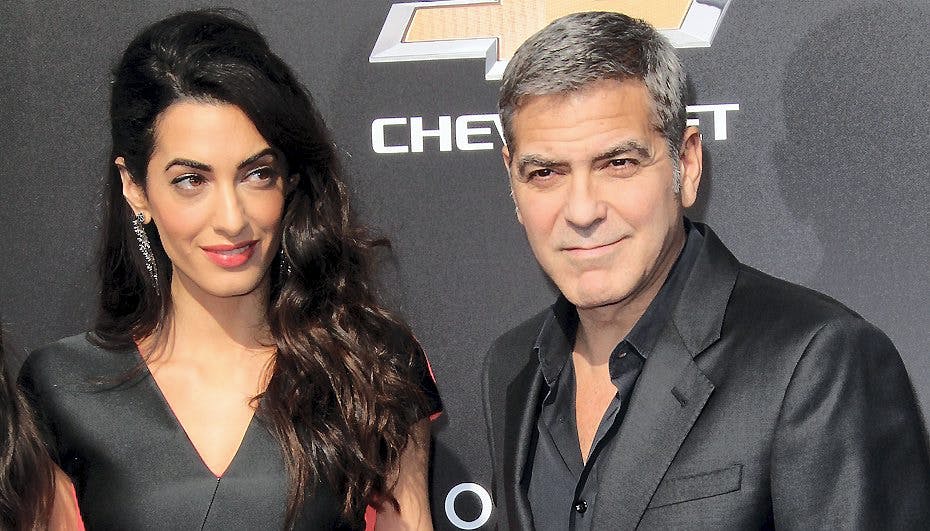 George Clooney sammen med konen Amal