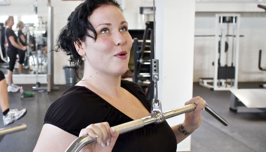 Tina vil fortsætte med at arbejde hårdt i fitness-centret for at få vægten ned