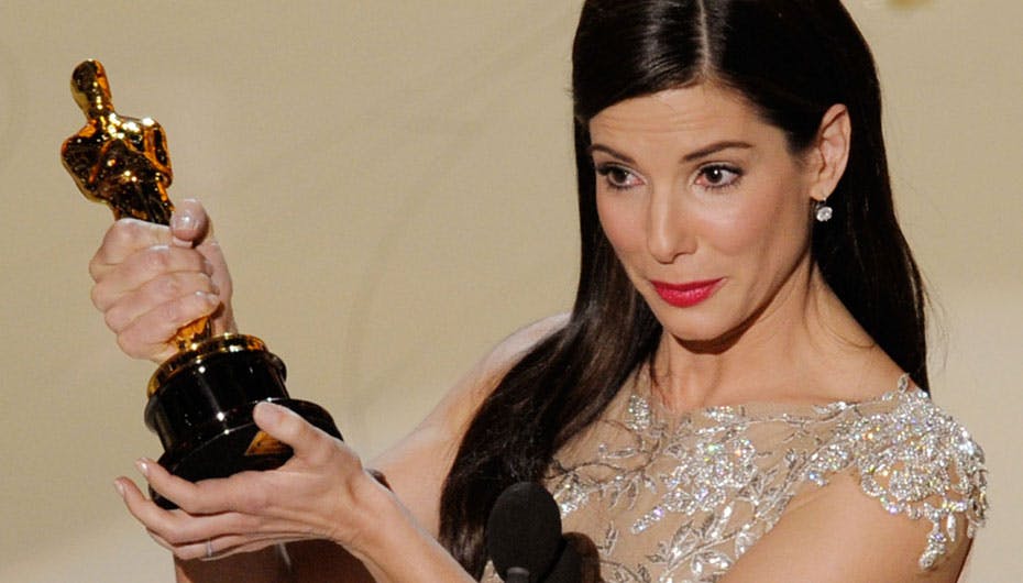 Sandra Bullock gik hjem med Oscar i nat (Foto: