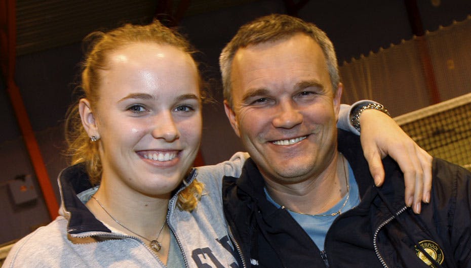 Hverken Caroline eller Piotr Wozniacki har tænkt sig at læse "Miss Sunshine"