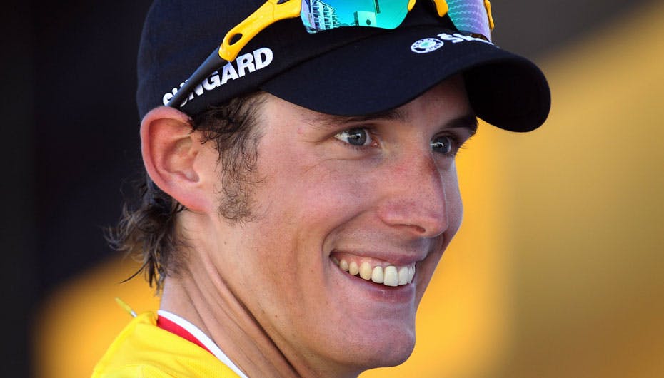 Mon ikke Andy Schleck havde det samme smil på dagen efter sin flirt med den lækre svømmepige