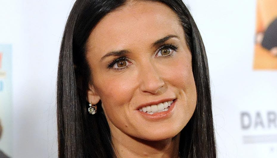 Demi Moore på en af de dage, hvor håret var til at have med at gøre