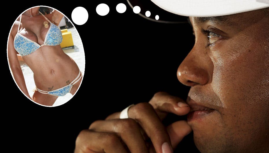 Tiger har bevist, at han er bedst spillende, når han har chicks på hjernen - så vi hjælper da gerne