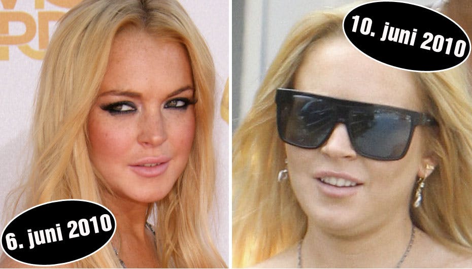 På bare 4 dage er Lindsay Lohan blevet enorm