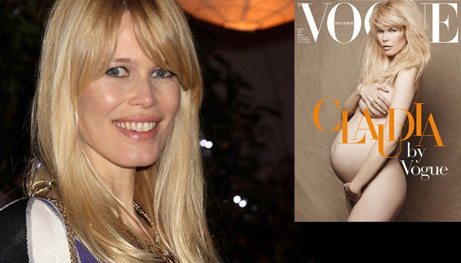 Den smukke topmodel har båret sin tredje graviditet særdeles flot