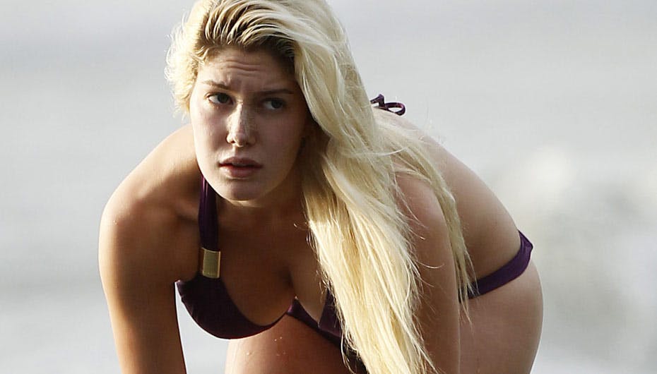 Midt i sin depression har Heidi heldigvis husket at tage solcreme på