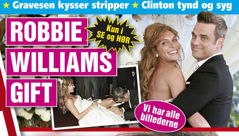 I denne uges SE og HØR får du alle de fantastiske billeder fra Robbie og Aydas bryllup i Beverly Hills for nylig