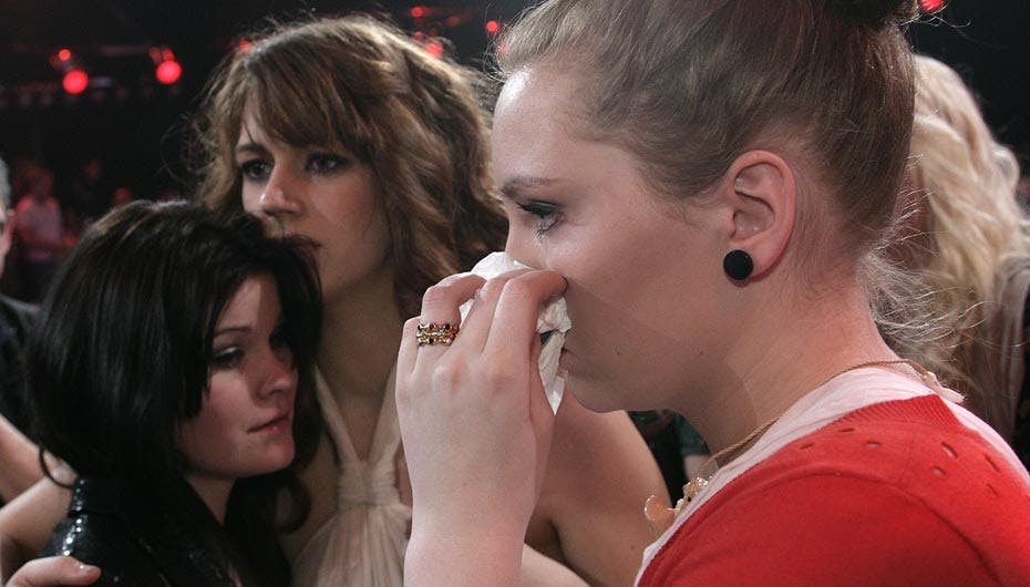 Både Tine og Anna var opløst i gråd fredag aften