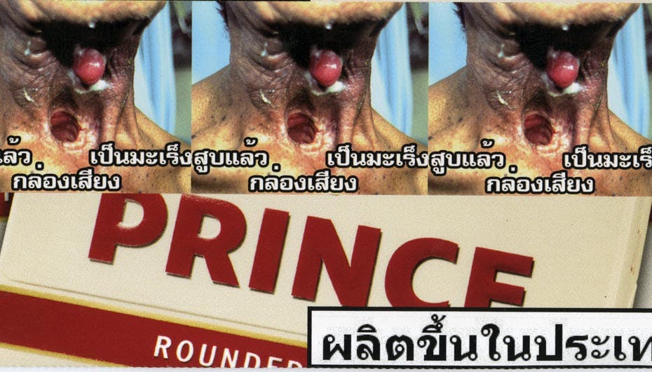 Udsnit af thailandsk "Prince"-pakke