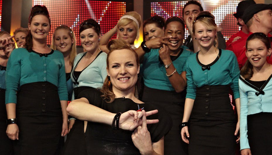 Søs og koret var trætte, men glade efter aftenens "AllStars"