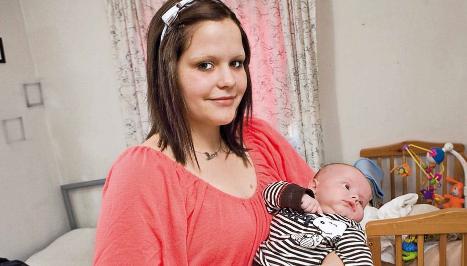 Sabrina med guldklumpen Simon
