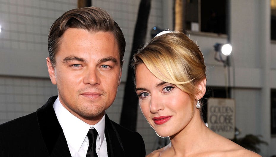 Kate Winslet havde Leonardi DiCaprio ved sin side, da de ankom til aftenens Golden Globe-uddeling