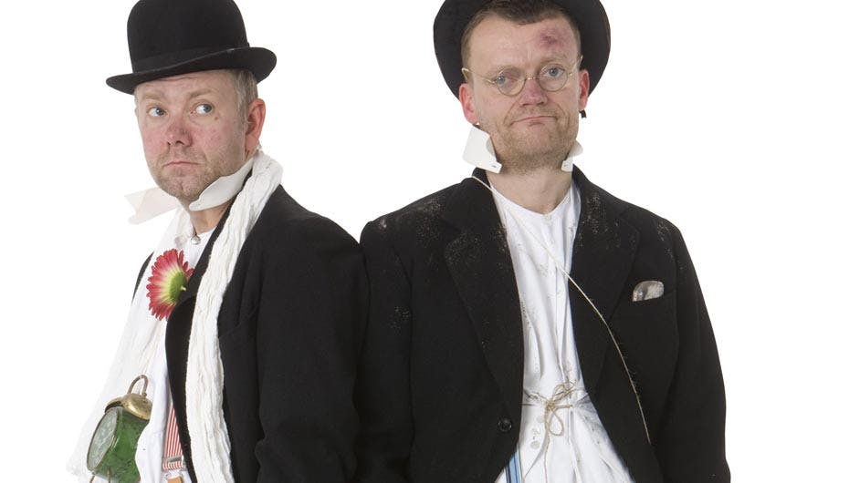 Frank Hvam og Casper Christensen siger nu farvel til første klasse og "Klovn"