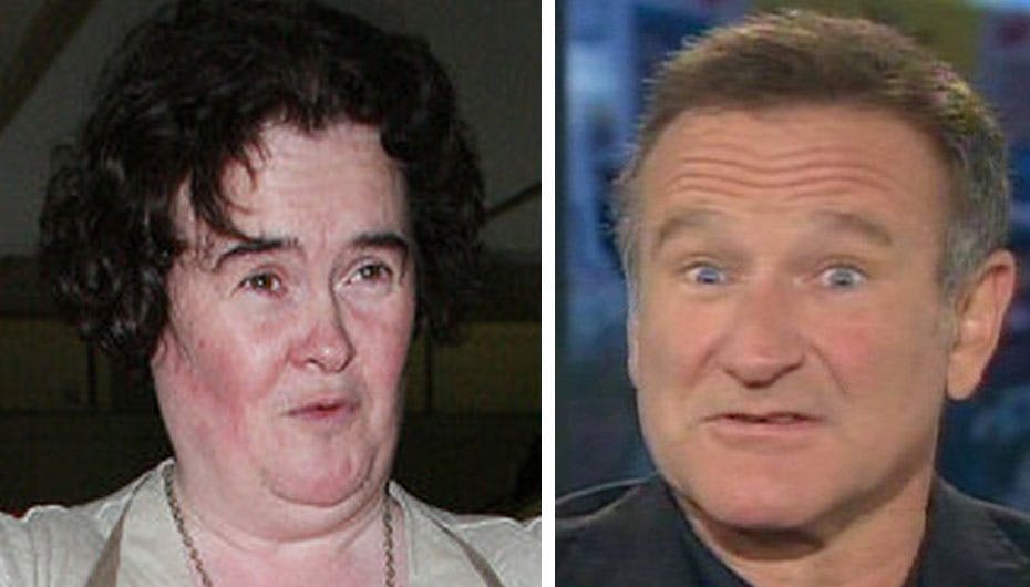 Ligheden mellem Robin Williams og Susan Boyle er faktisk skræmmende