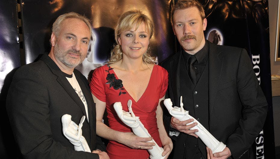 Kim Bodnia, Lene Maria Christensen og Jakob Cedergren var alle rørt over og glade for deres Bodil-priser