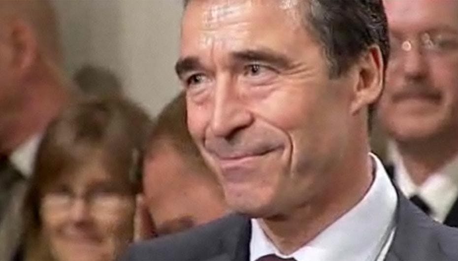 Anders Fogh var tydeligt berørt ved afskeden