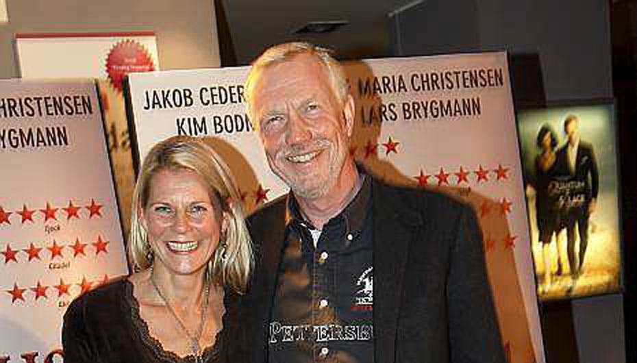 Anne-Mette, der tidligere var gift med Klaus Riskær, her sammen med sin nye mand, Peter Sølbeck