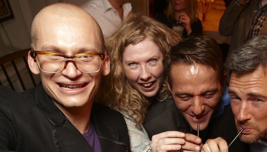 Stadil og hans gamle klassekammerater, da de vandt "Den store klassefest" tidligere på året