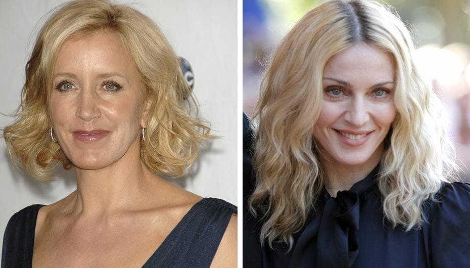 Felicity Huffman gjorde sig bogstavelig talt til trussetyv da hun tog og prøvede Madonnas brugte underdrenge